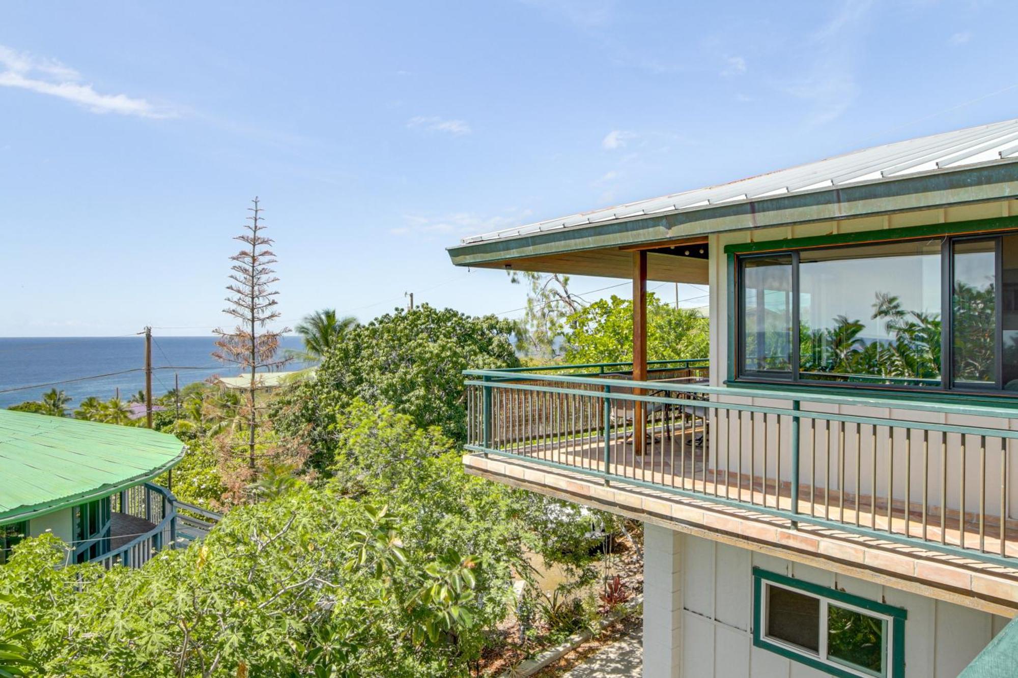 Ocean-View Bungalow Walk To Pebbles Beach! Hookena Exterior foto